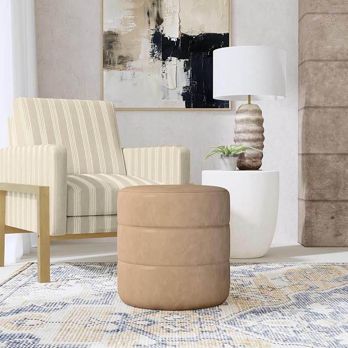 Sand Faux Leather