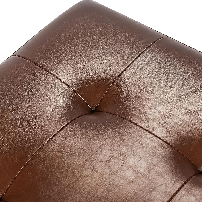 Style2 Faux Leather Coffee