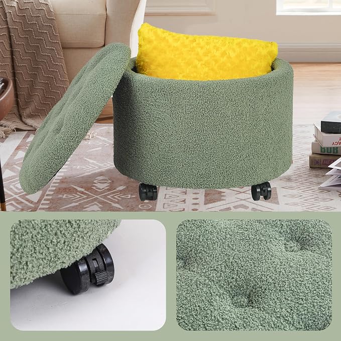 Green Teddy With Wheels