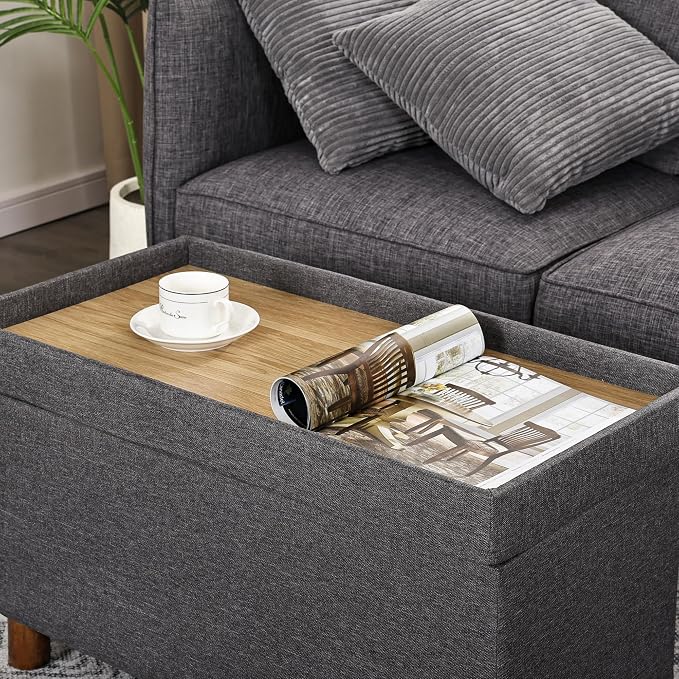 Dark Gray With Brown Wood