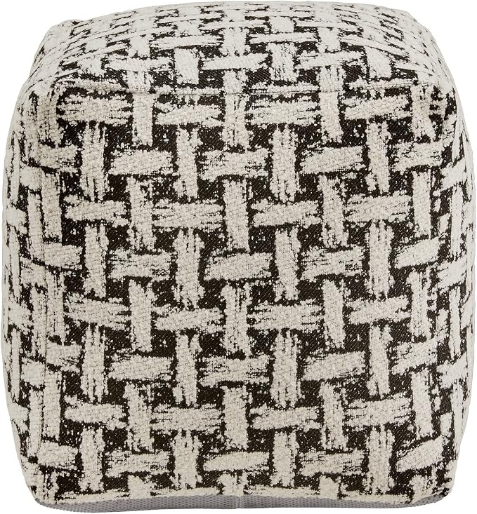 Black & White Weaved Pattern Fabric