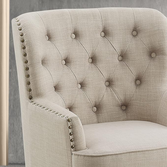 Polyester Natural With Ottoman