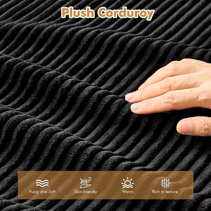 Black,corduroy