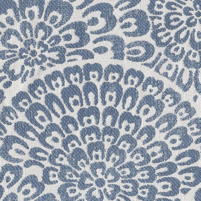 Blue and Cream Modern Floral