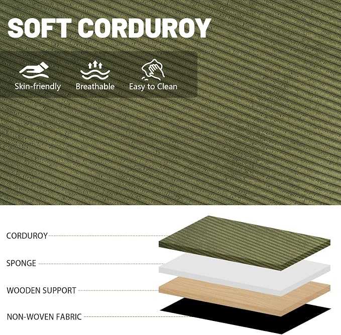Olive Green Corduroy