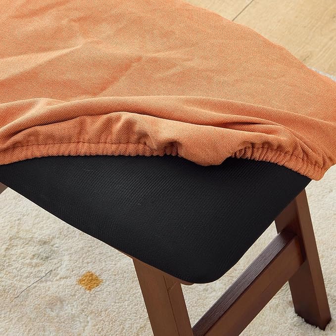 Brown Legs-orange Stool Seat
