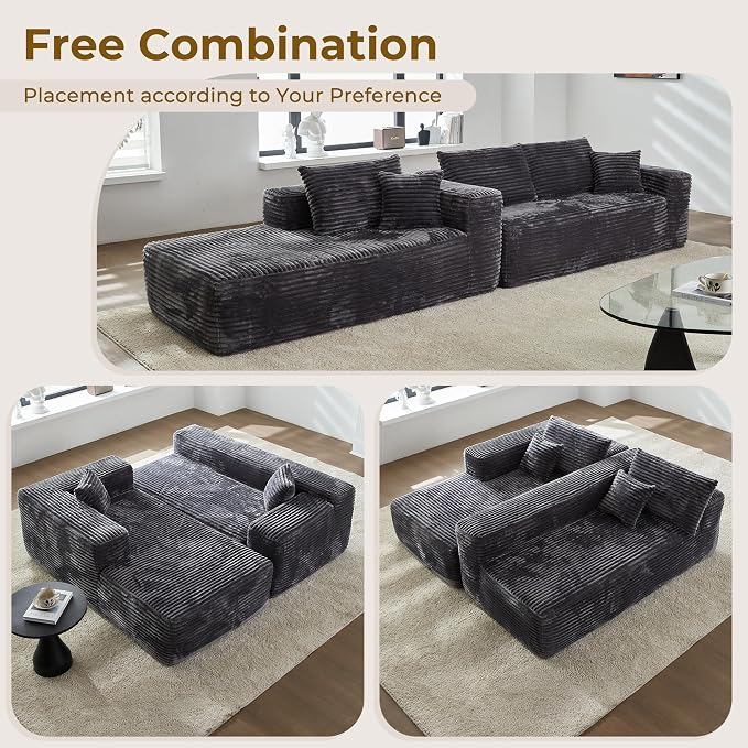 Gray,plush Corduroy
