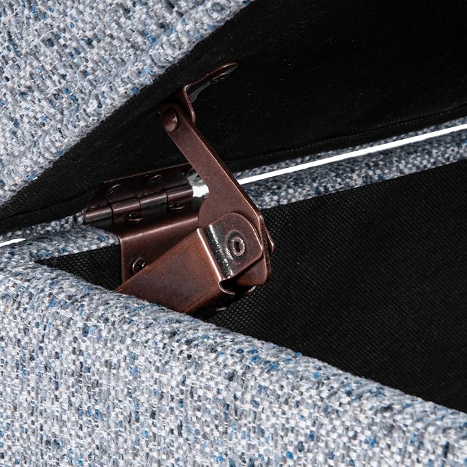 Blue Gray Woven Fabric