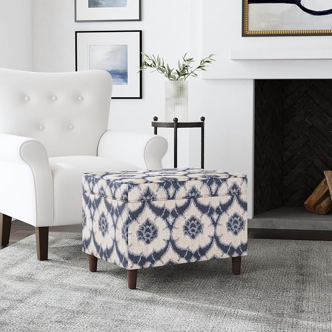 Blue Medallion Print