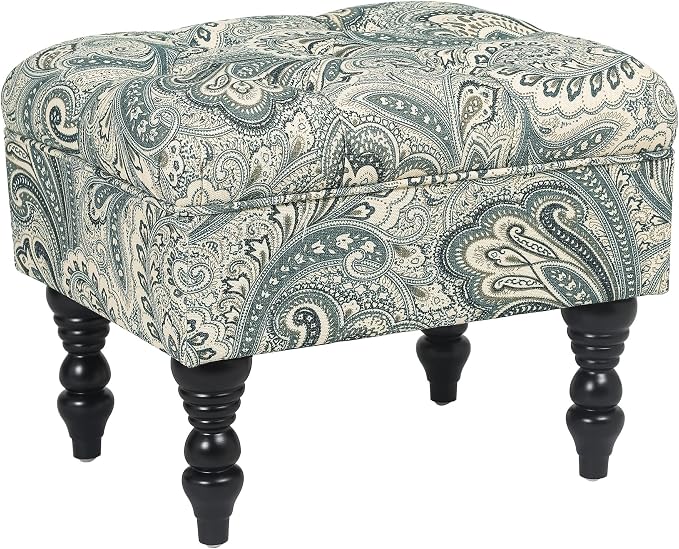 Blue Boho Paisley Floral