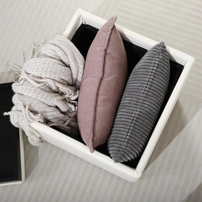 White Leather With Tray