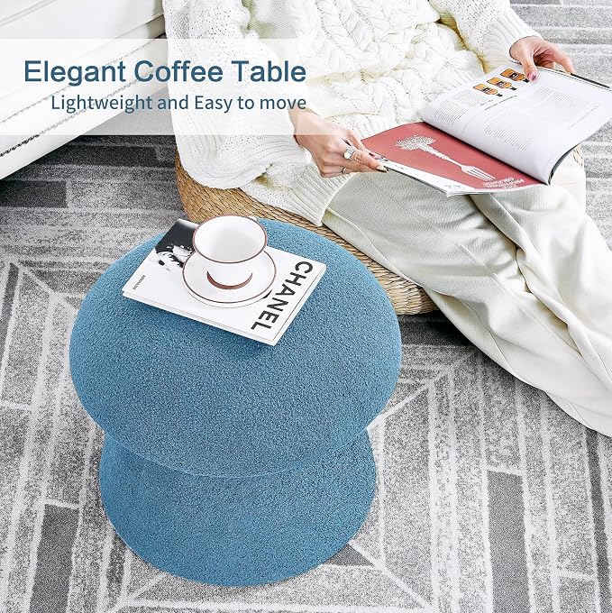 Boucle Mushroom-indigo Blue