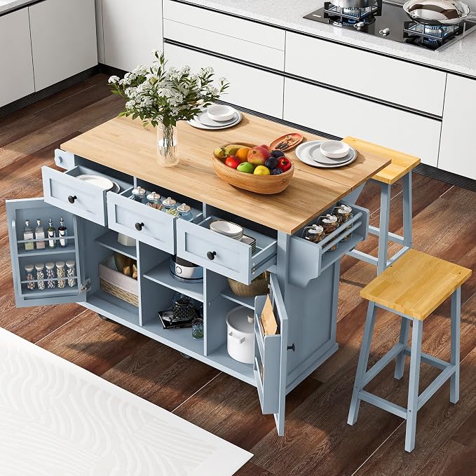 Grey Blue Classic Style