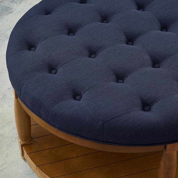 Round+navy Blue