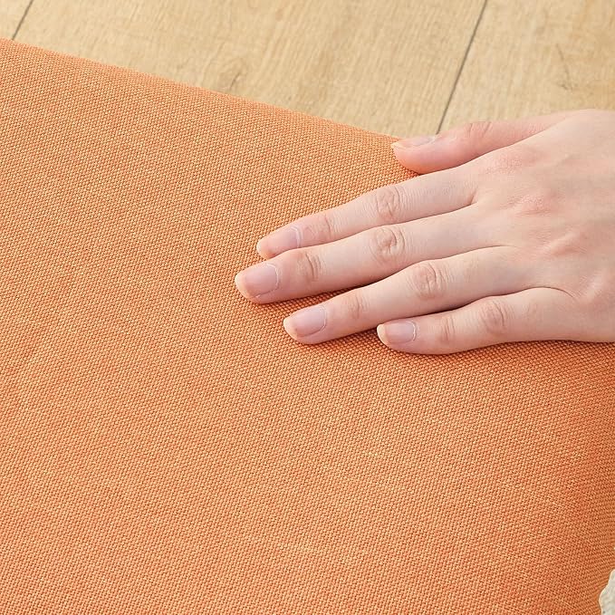 Brown Legs-orange Stool Seat
