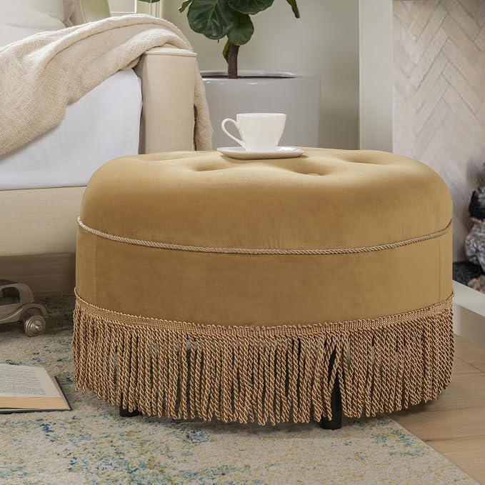Gold Yellow Velvet With Gold Trim