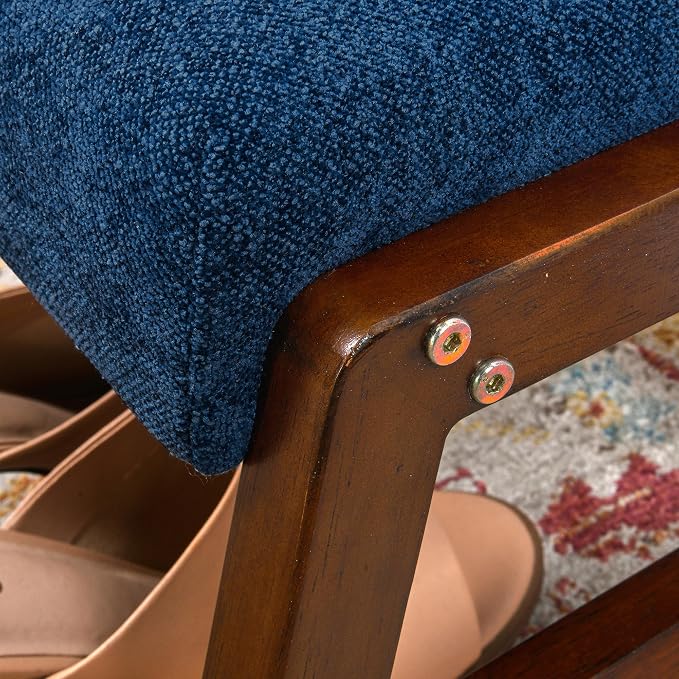 Fabric Blue and Brown