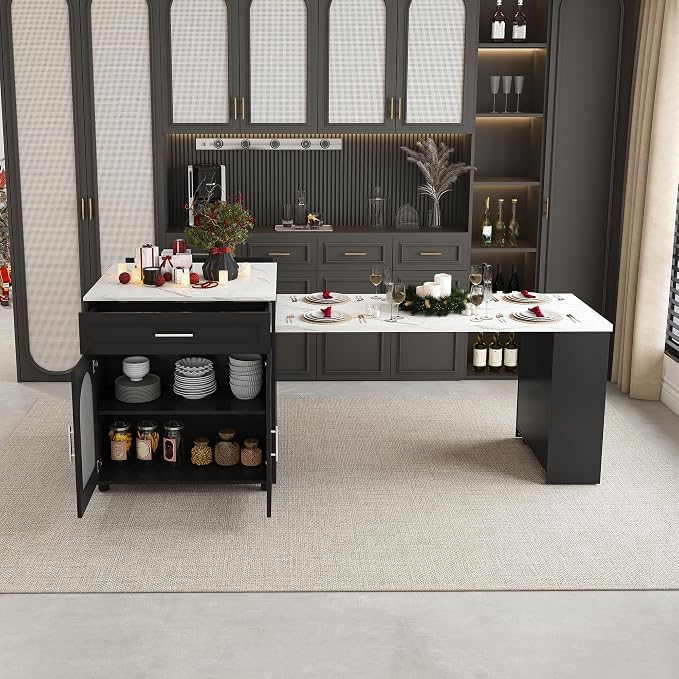 Black+marble-grain Top