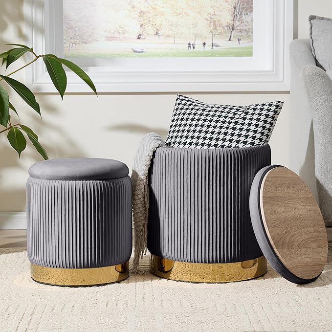 Gold-tone Velvet-grey