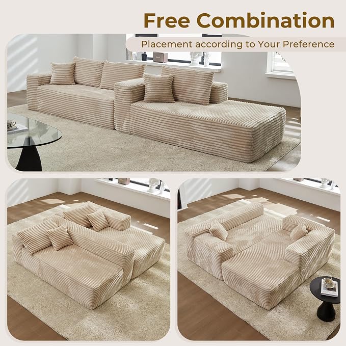 Beige,plush Corduroy