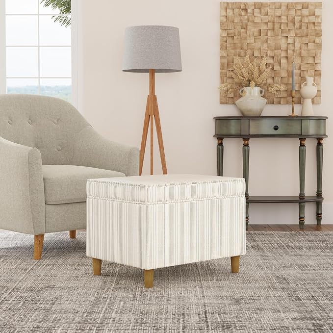 Cream Marigold Pinstripe Fabric