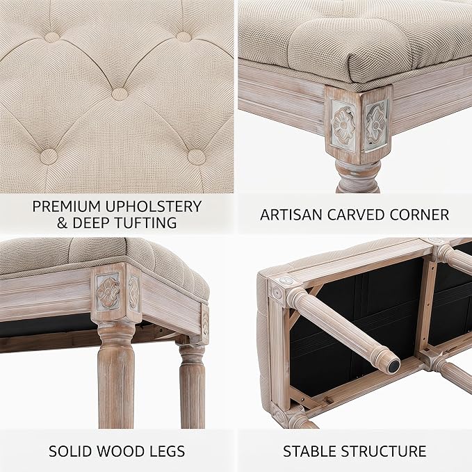 B- Dining Bench; Beige