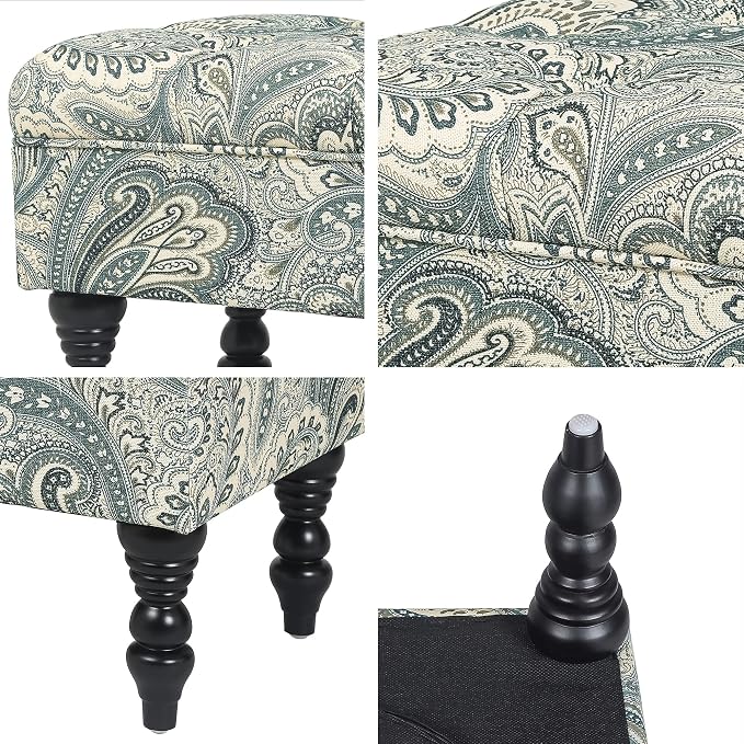 Blue Boho Paisley Floral
