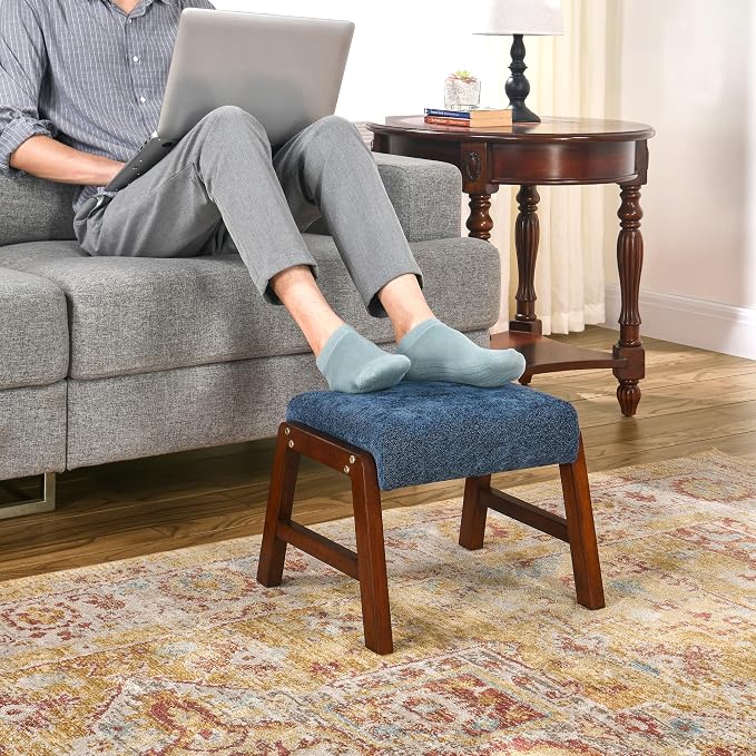 Fabric Blue and Brown