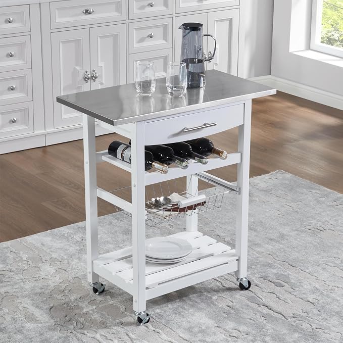 White+wood + Stainless Steel