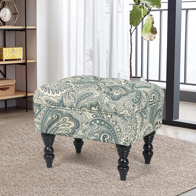 Blue Boho Paisley Floral