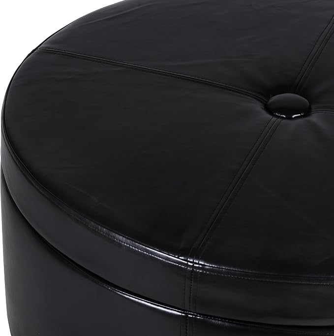 Black Faux Leather