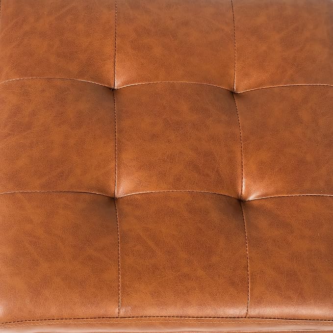 Orange Distressed Leather Grain