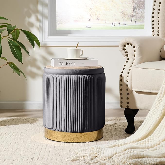 Gold-tone Velvet-grey