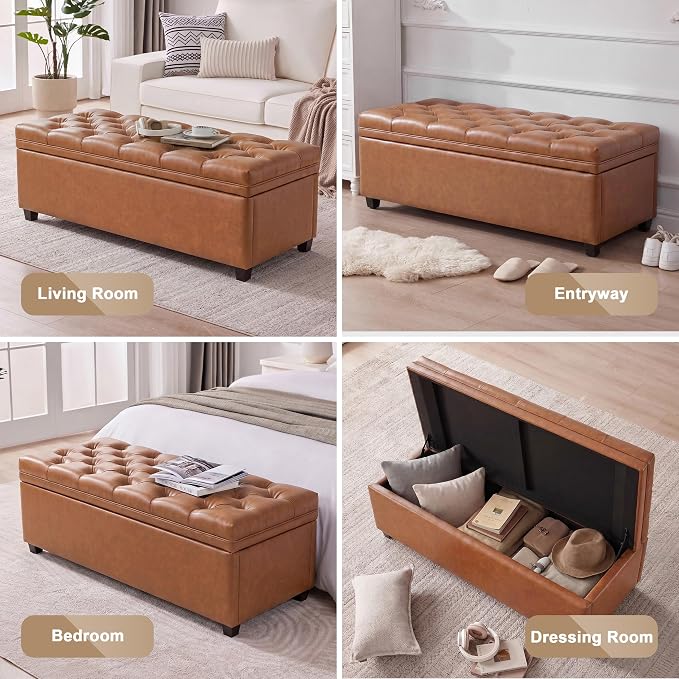 Faux Leather Brown