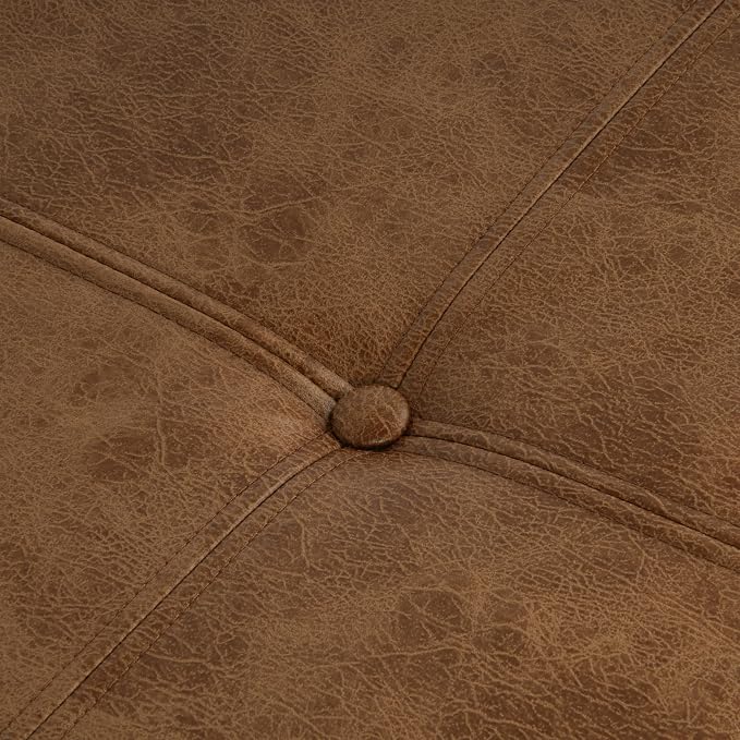 Distressed Brown Faux Leather