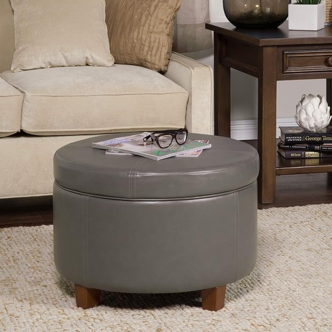 Gray Faux Leather