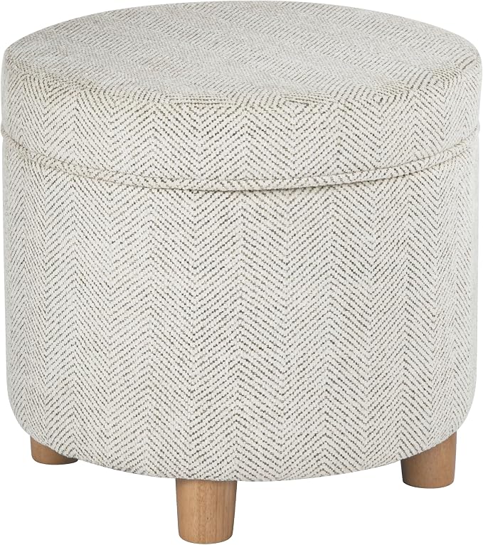 Cream Chevron Woven