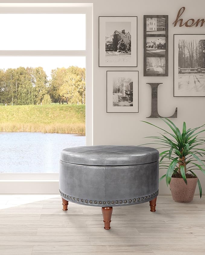Pewter Faux Leather