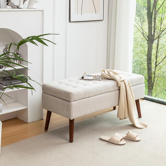 Linen Fabric in Beige