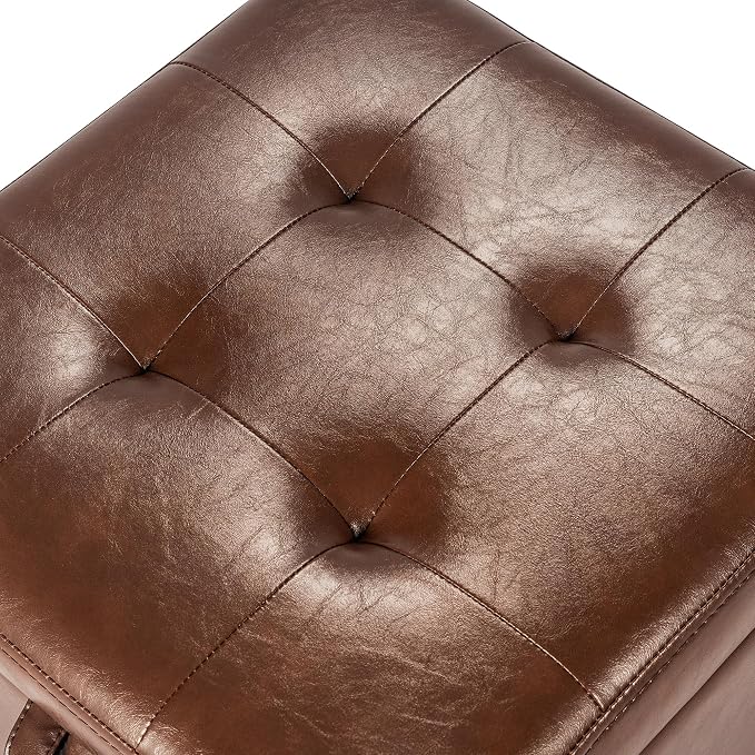Style2 Faux Leather Coffee