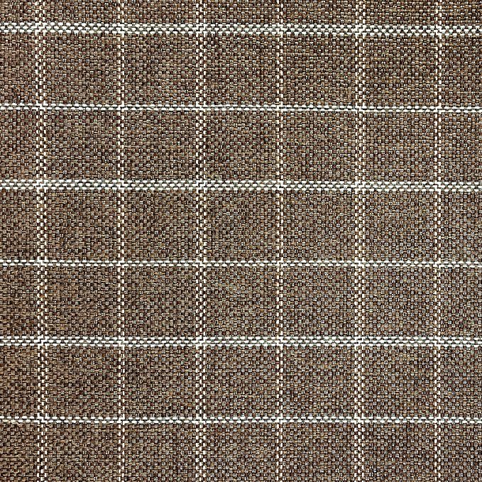 Brown Window Pane Fabric